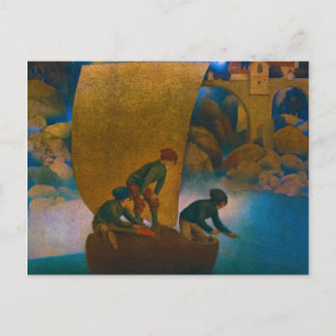 Wynken, Blynken and Nod, 1905 by Maxfield Parrish Postcard