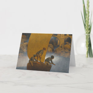 Wynken Blynken And Nod By Maxfield Parrish 1902 Card