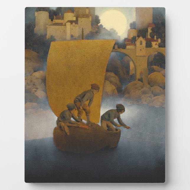 Wynken Blynken And Nod By Maxfield Parrish 1902 Plaque (Front)