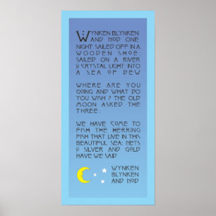 Wynken, Blynken, and Nod Poster