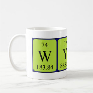Wynn periodic table name mug