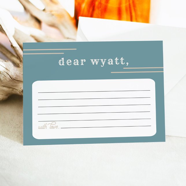 WYNONA Terracotta Teal Rodeo Cowboy Time Capsule Enclosure Card (Creator Uploaded)