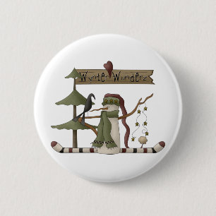 Wynter Wunderz · Snowman 6 Cm Round Badge