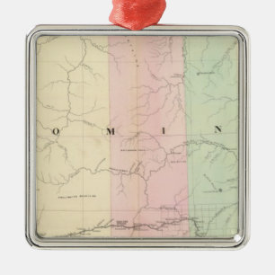 Wyoming 3 metal ornament