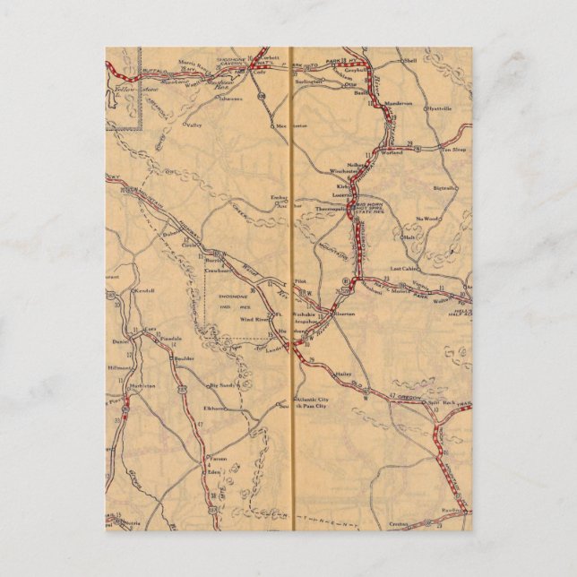 Wyoming 4 postcard (Front)