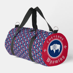Wyoming Bag, gym, travel bag, Wyoming Flag Duffle Bag