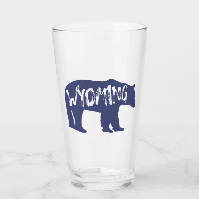 Wyoming Bear Glass (Front)
