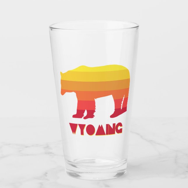 Wyoming Bear Glass (Front)