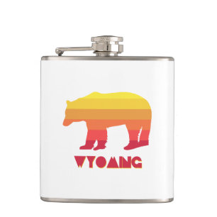 Wyoming Bear Hip Flask