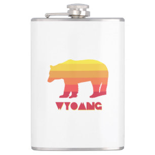 Wyoming Bear Hip Flask