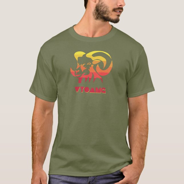 Wyoming Bighorn Sheep T-Shirt (Front)