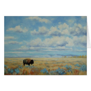 Wyoming Bison Fine Art All Occasion Greeting Card
