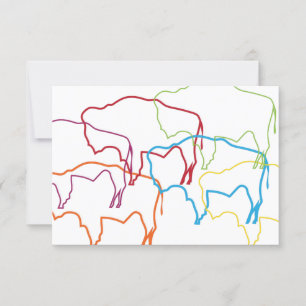 wyoming bison pride blur invitation