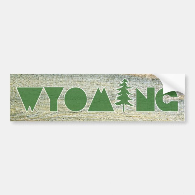 Wyoming Bumper Sticker (Front)