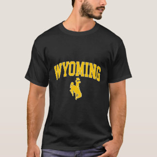 Wyoming Cow Riding A Bucking Horse T-Shirt