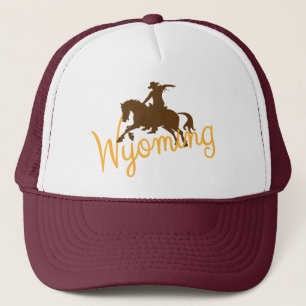 Wyoming Cowboy Trucker Hat