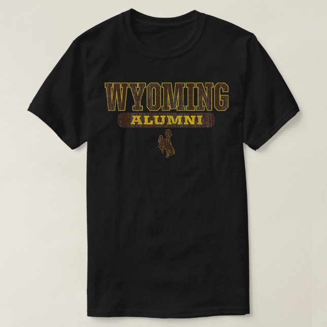 Wyoming Cowboys Apparel Alumni Block Pill T-Shirt (Design Front)