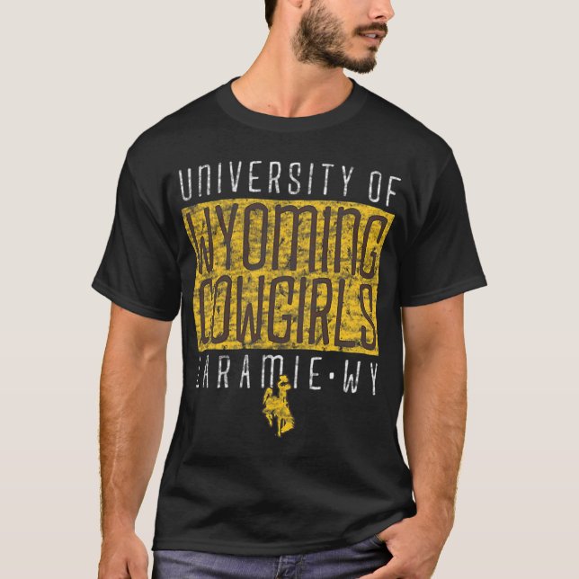 Wyoming Cowboys Apparel Floral Square T-Shirt (Front)