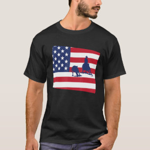 Wyoming Cutting Horse Usa T-Shirt
