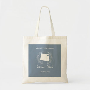 Wyoming Destination Wedding Welcome   Tote Bag