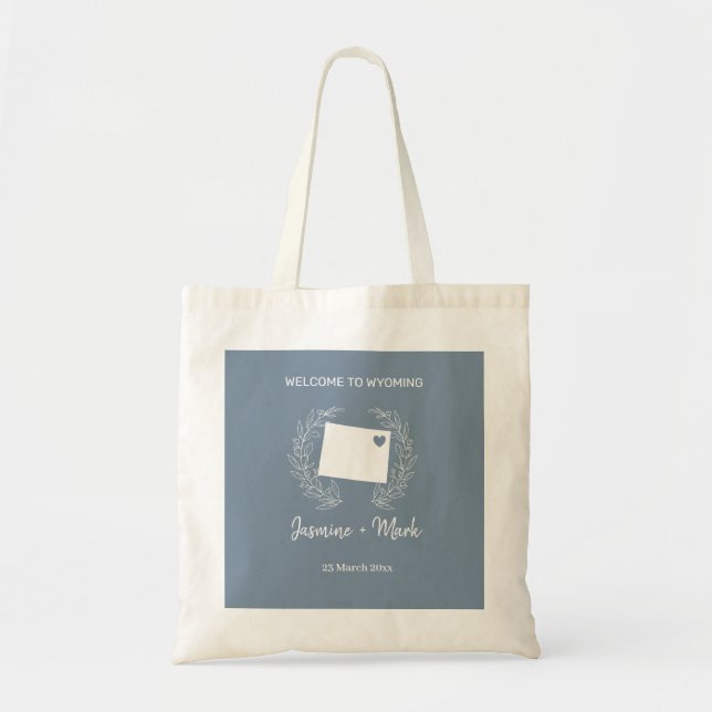 Wyoming Destination Wedding Welcome   Tote Bag (Front)
