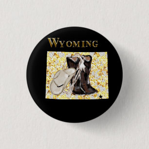 WYOMING DREAM 3 CM ROUND BADGE