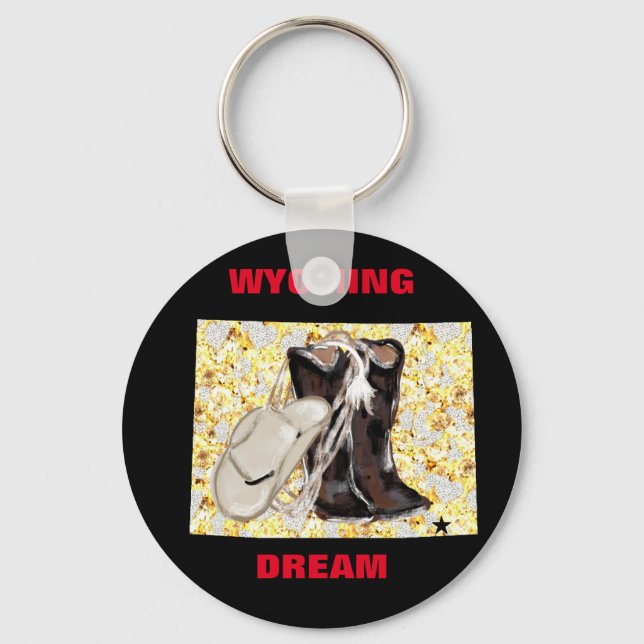 WYOMING DREAM   KEY RING (Front)