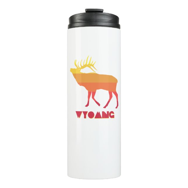 Wyoming Elk Thermal Tumbler (Front)