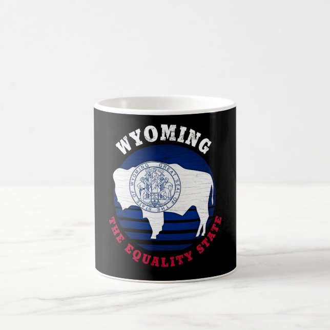 WYOMING EQUALITY STATE FLAG COFFEE MUG (Center)