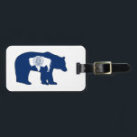 Wyoming Flag Bear Luggage Tag<br><div class="desc">The least populous state in the Union is also one of the most incredibly gorgeous and has lots of bears! Show your love for Wyoming!</div>