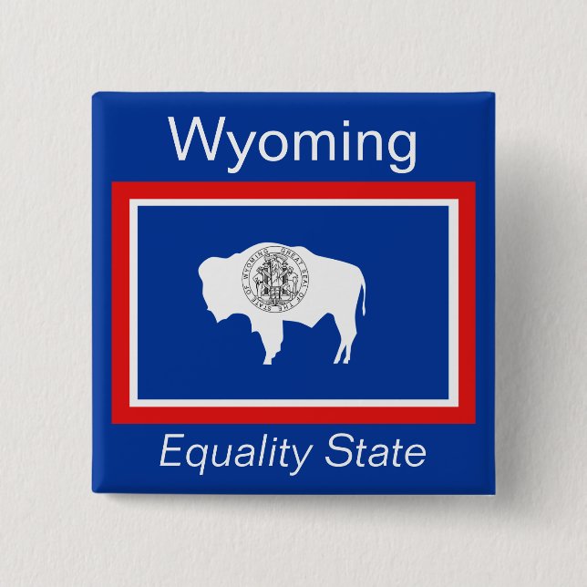 Wyoming Flag Button (Front)