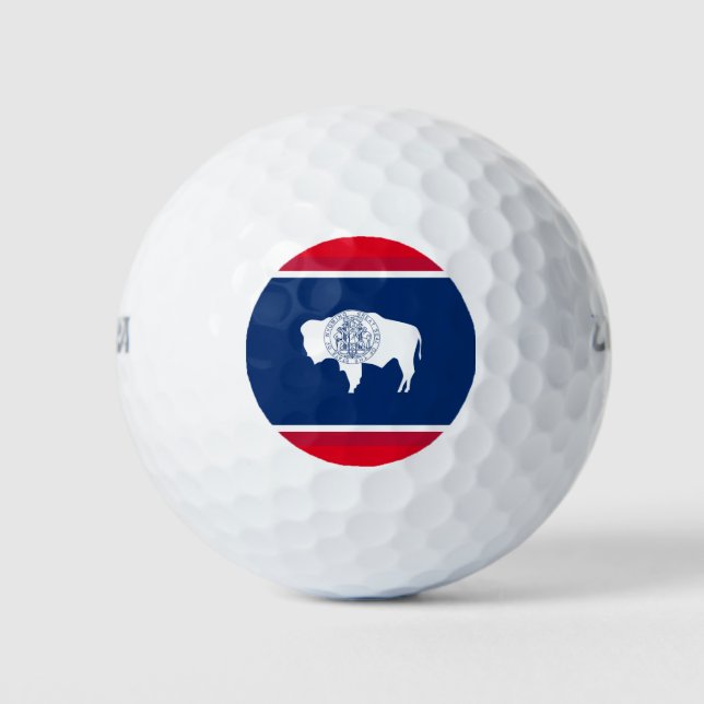 WYOMING FLAG GOLF BALLS (Front)