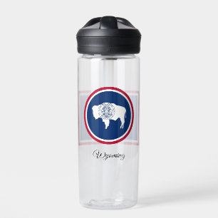 Wyoming Flag, Patriotic USA, Wyoming Water Bottle