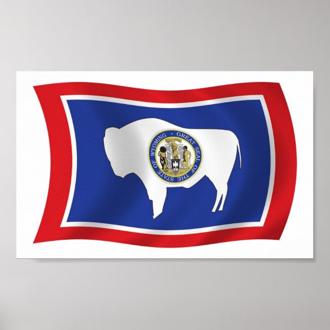 Wyoming Flag Poster Print (Front)