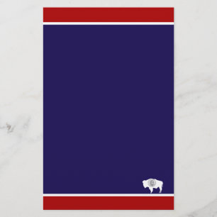 Wyoming flag stationery