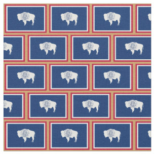 Wyoming Flag & Wyoming fashion Fabric /sports