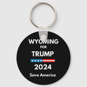 Wyoming For Trump President Election Republican Key Ring