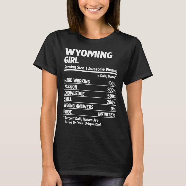 Wyoming Girl T-Shirt (Front)