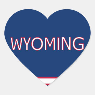 Wyoming Heart Sticker