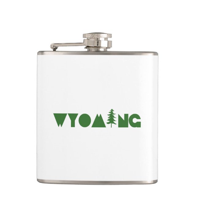 Wyoming Hip Flask (Front)