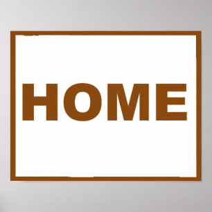 Wyoming Home Away From State Poster Sign