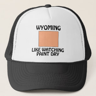 Wyoming - Like Watching Paint Dry Trucker Hat