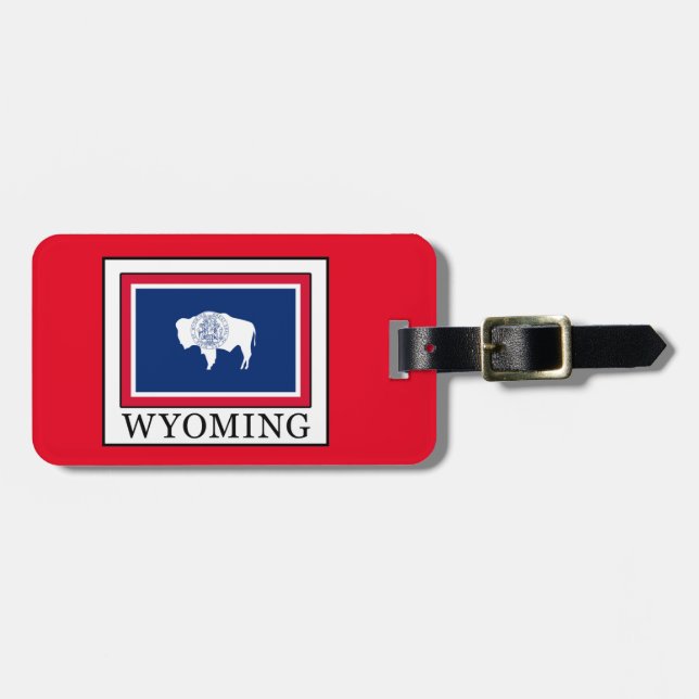Wyoming Luggage Tag (Front Horizontal)