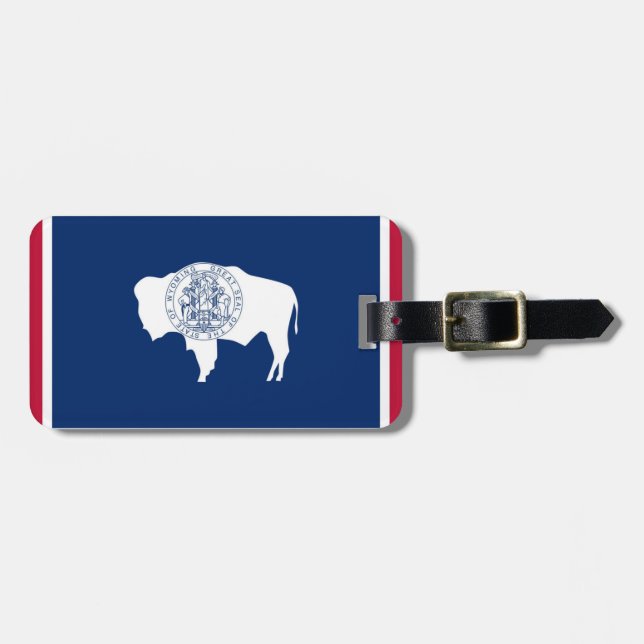 Wyoming Luggage Tag (Front Horizontal)