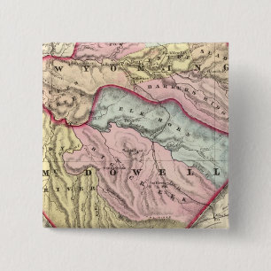 Wyoming, McDowell counties 15 Cm Square Badge