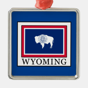 Wyoming Metal Ornament