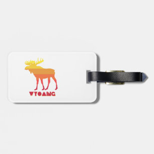Wyoming Moose Luggage Tag