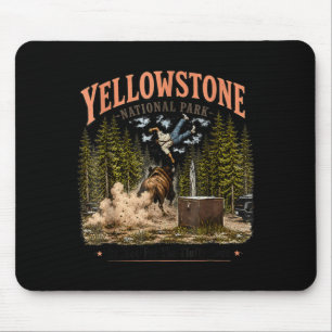 Wyoming Mountains National Park Do Not Pet The Mouse Pad