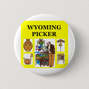 WYOMING picker 6 Cm Round Badge