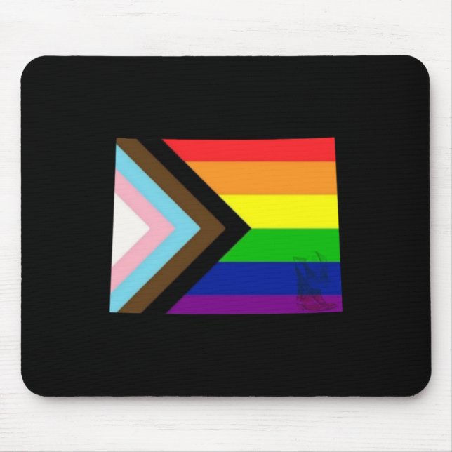 Wyoming Pride Sticker  Mouse Pad (Front)